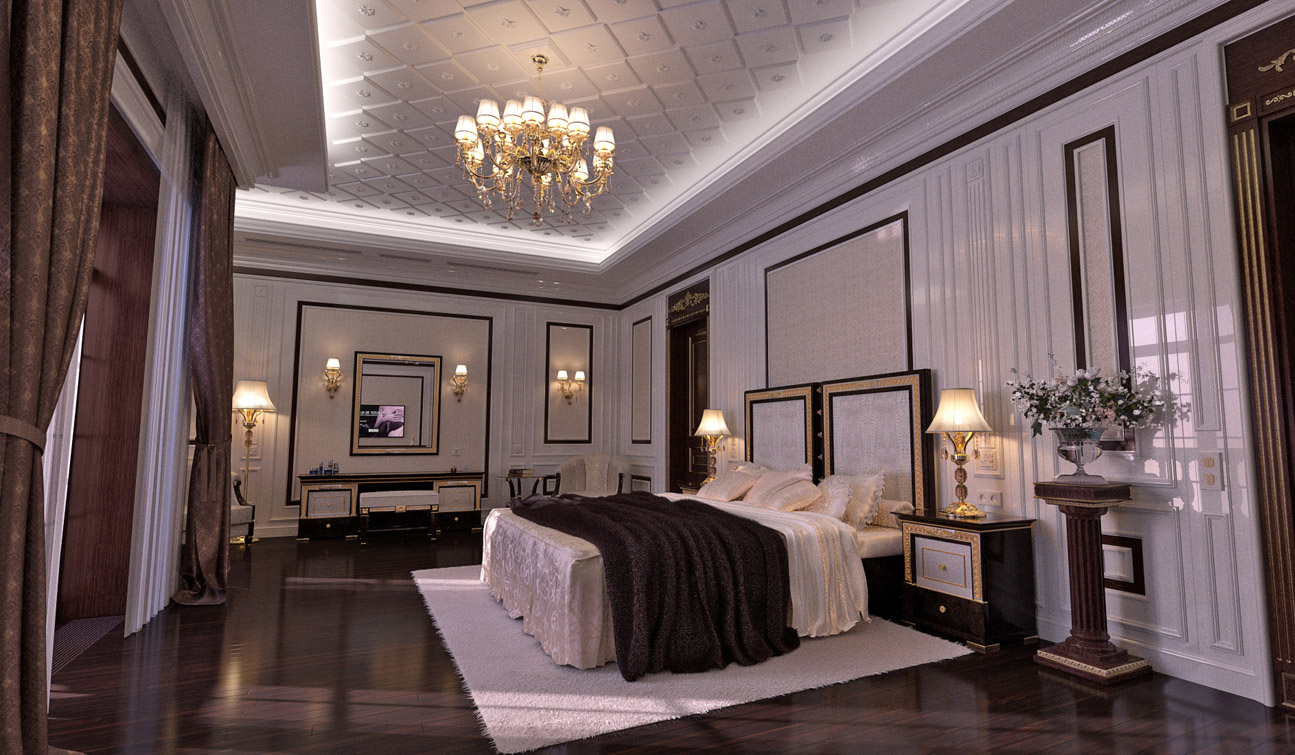 Classic Bedroom interior design in Traditional style - view #2