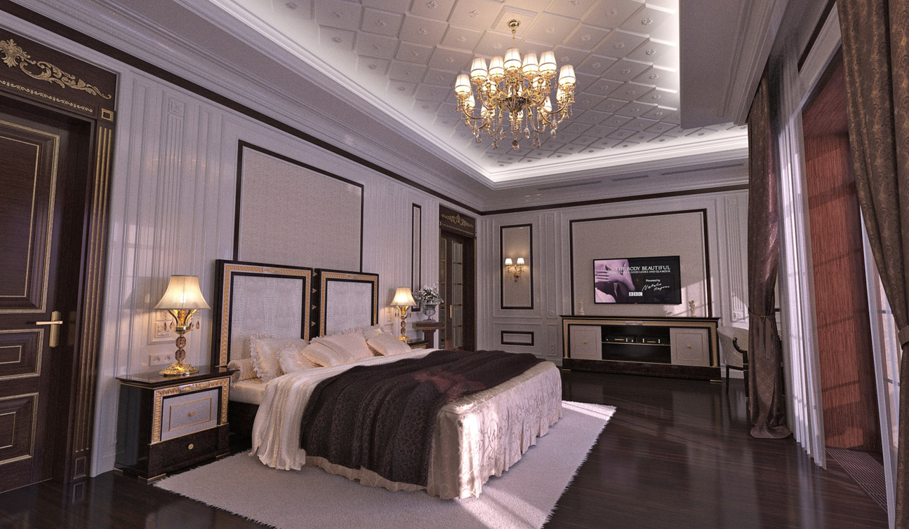 Classic Bedroom interior design in Traditional style - view #4