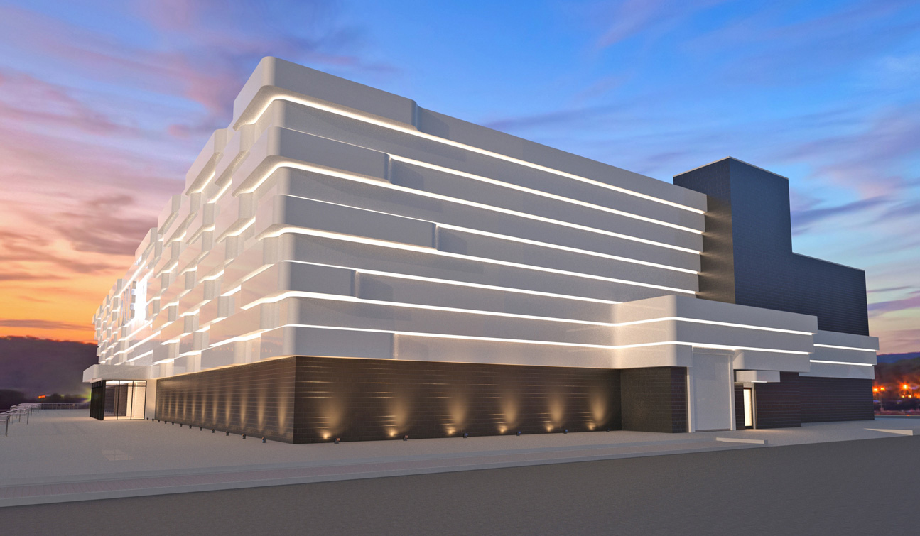 Concept design of a High-End Shopping Mall facade - view #1