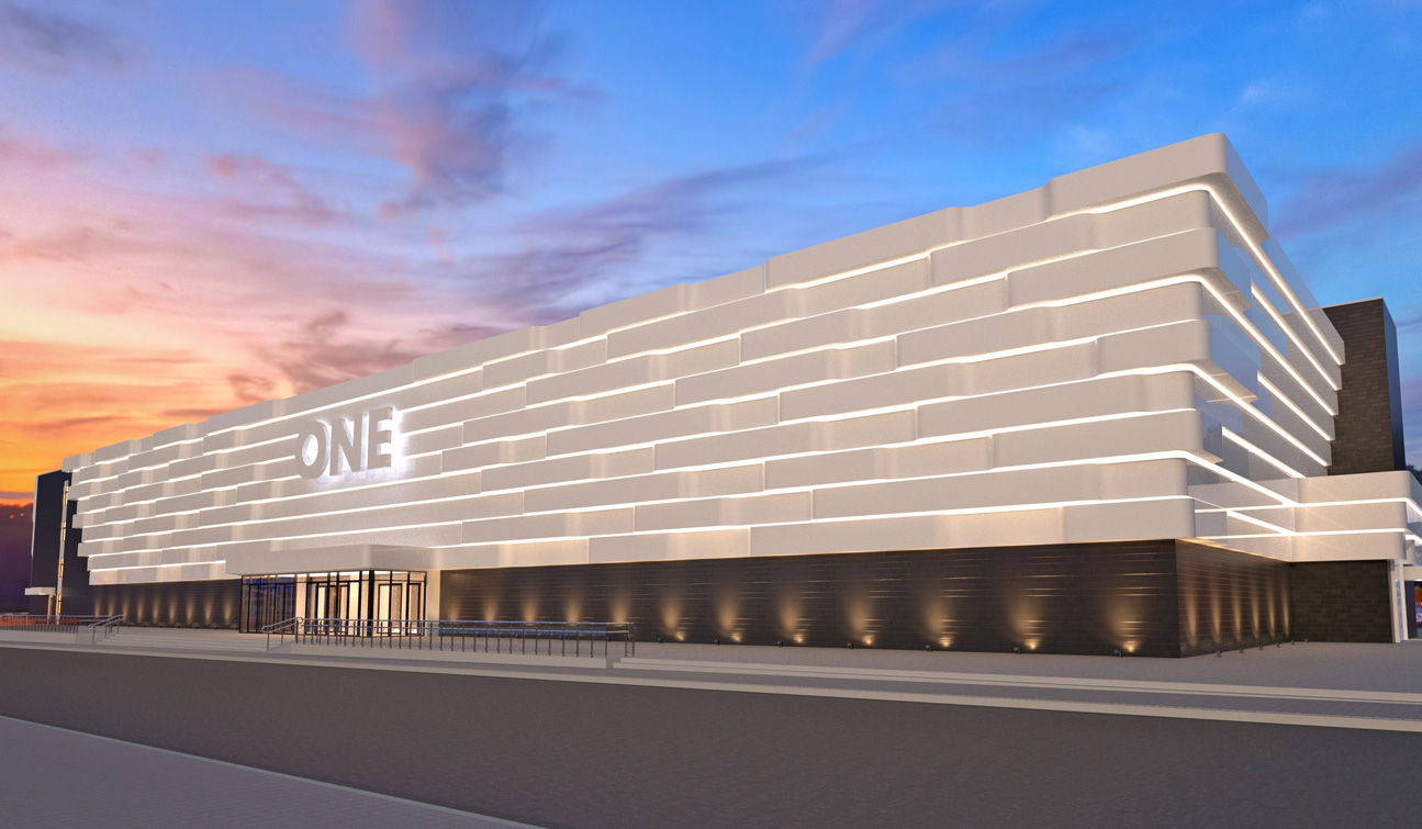 Concept design of a High-End Shopping Mall facade - view #2