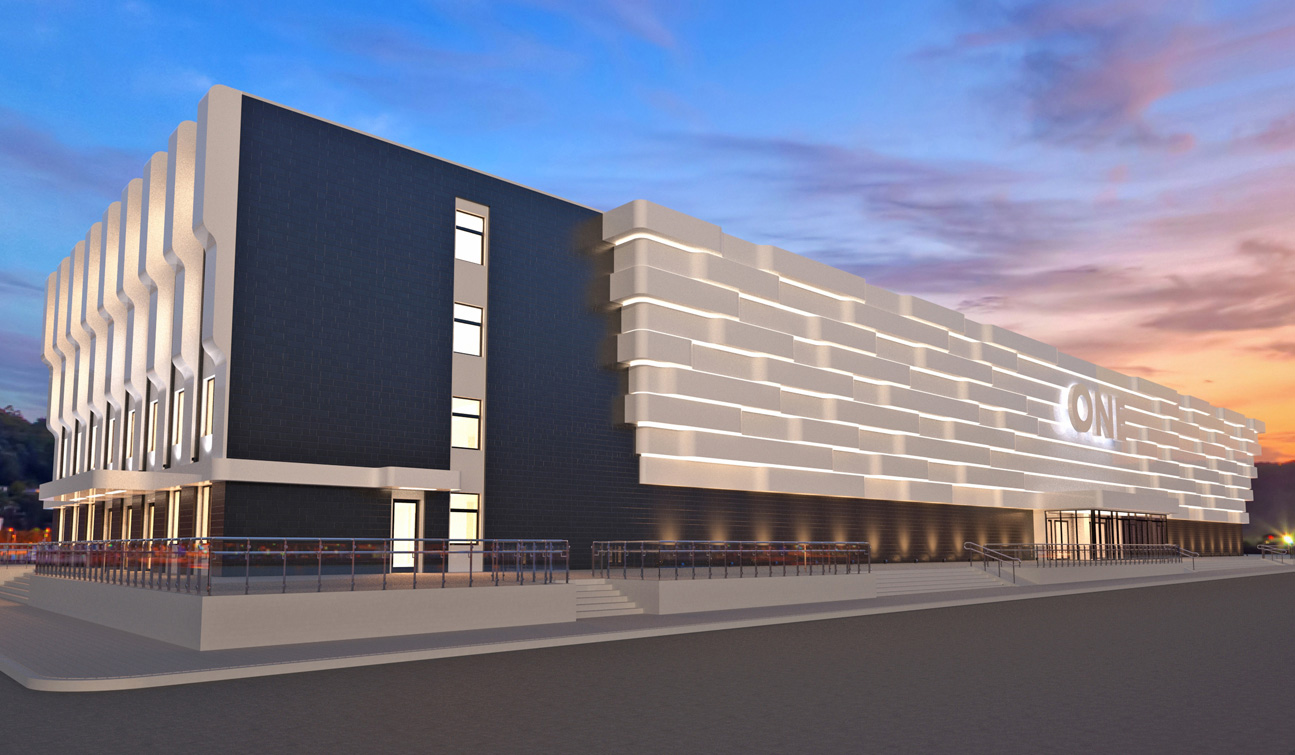 Concept design of a High-End Shopping Mall facade - view #3
