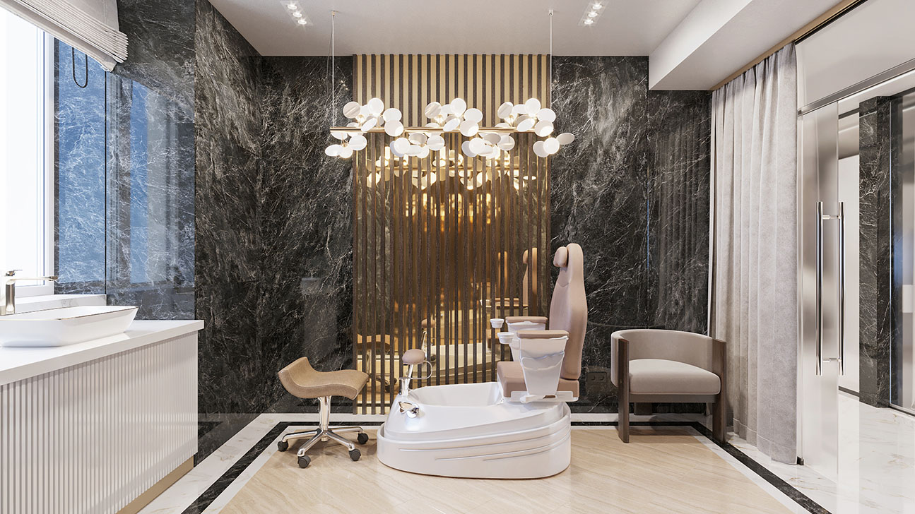 Interior-design-of-premium-beauty-salon - view #12
