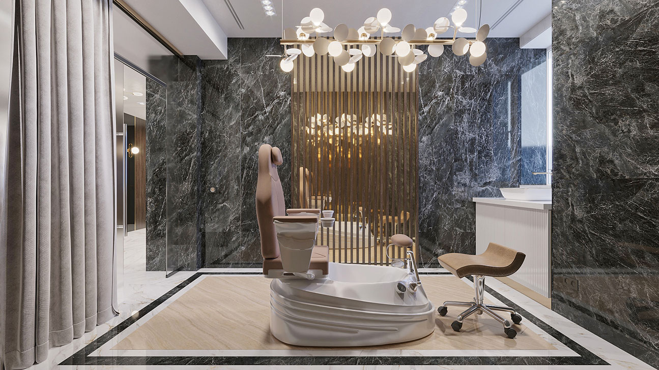 Interior-design-of-premium-beauty-salon - view #13