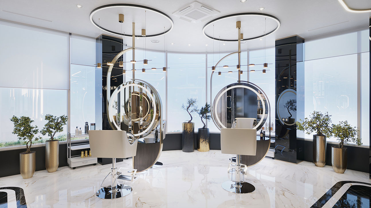 Interior-design-of-premium-beauty-salon - view #22