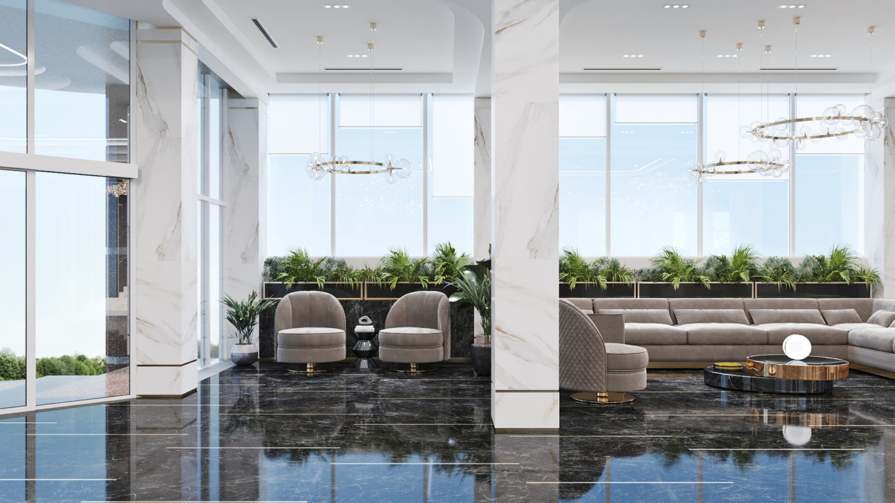 Office-building-lobby-interior - view #7