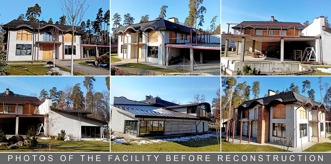 Photos of a private residential house before reconstruction